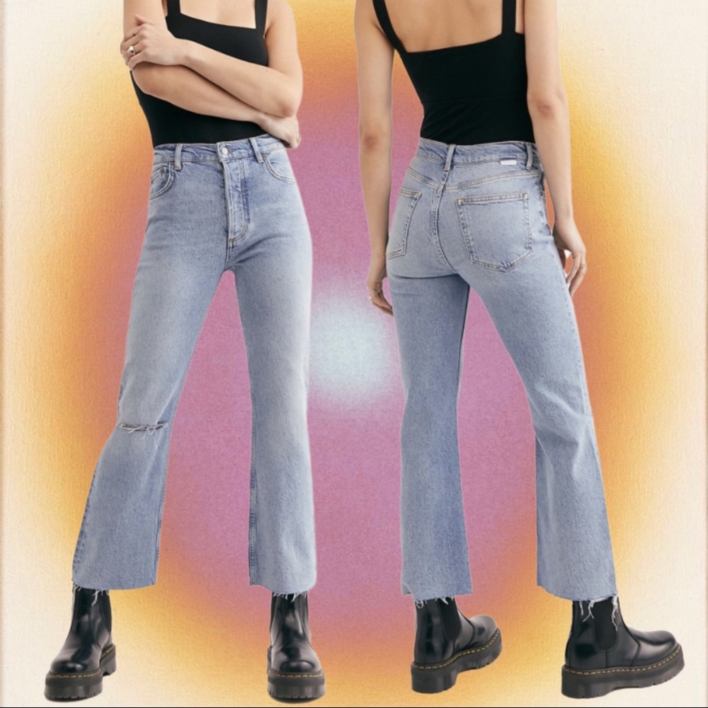 Boyish High Rise Crop Flare